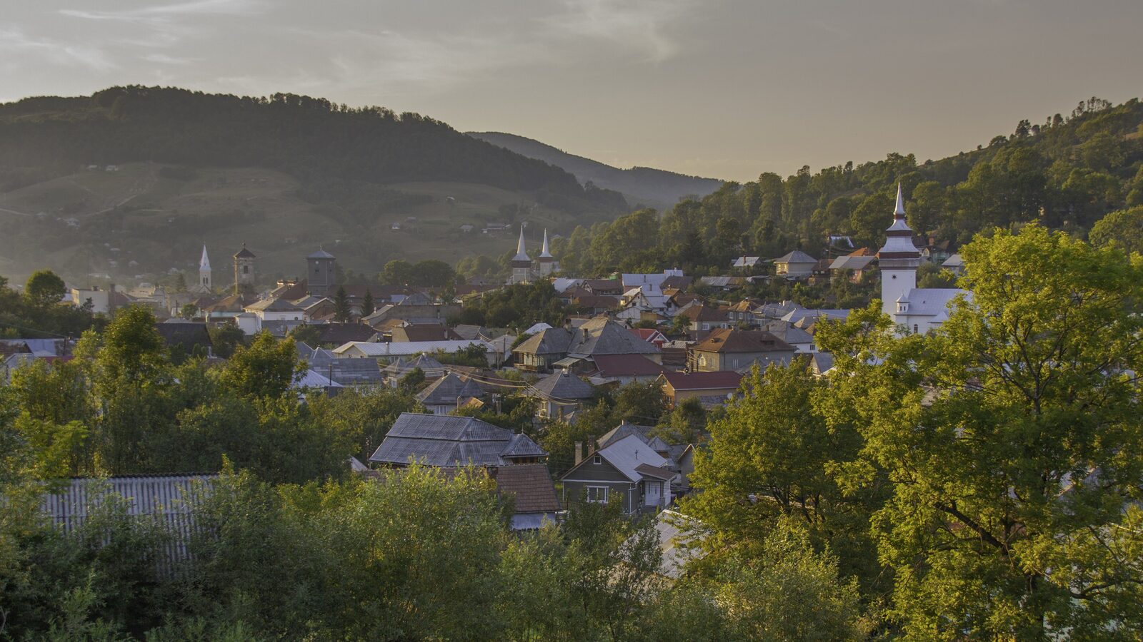 Abrud — fotografie panorama / centru oraș (Alba, Transilvania)