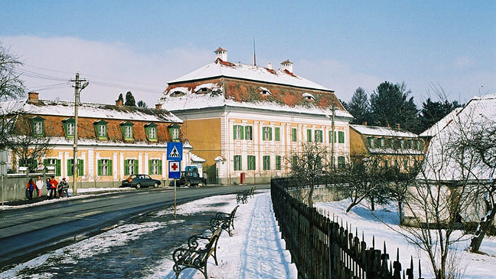 Avrig — fotografie panorama / centru oraș (Sibiu, Transilvania)