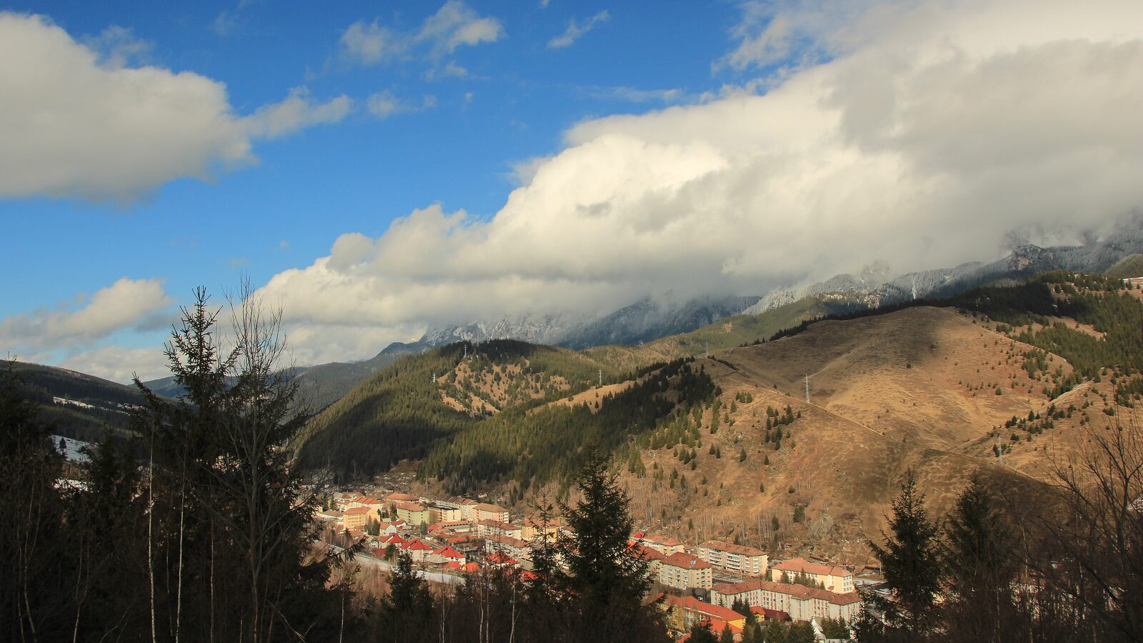 Bălan — fotografie panorama / centru oraș (Harghita, Transilvania)