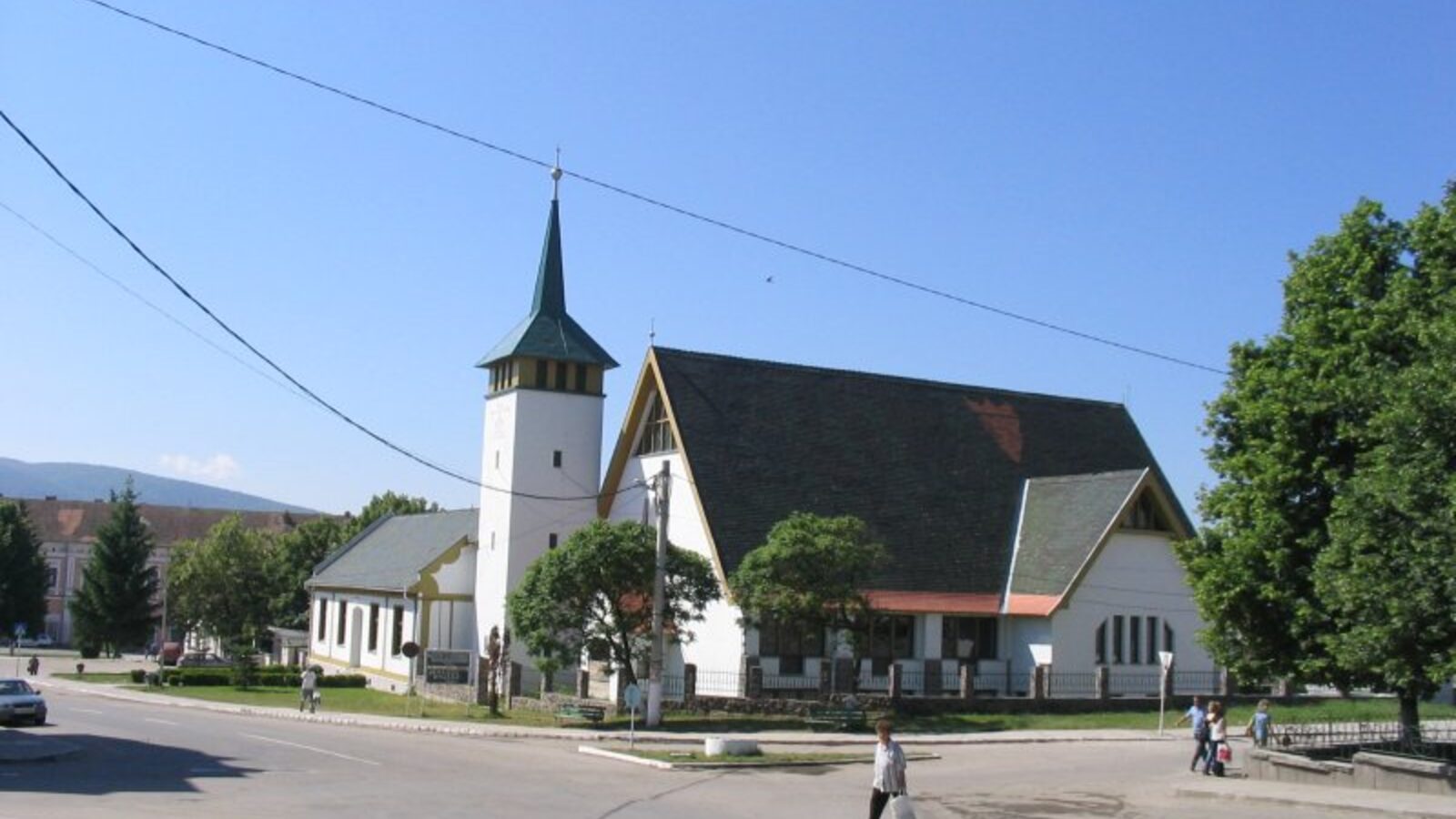 Baraolt — fotografie panorama / centru oraș (Covasna, Transilvania)