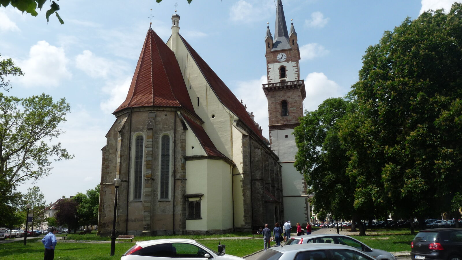 Bistrița — fotografie panorama / centru oraș (Bistrița-Năsăud, Transilvania)