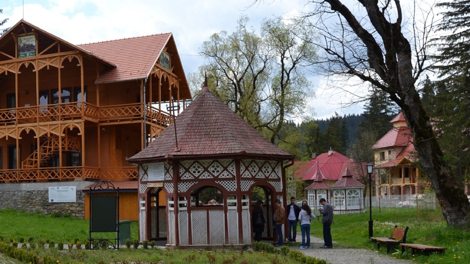 Borsec — fotografie panorama / centru oraș (Harghita, Transilvania)