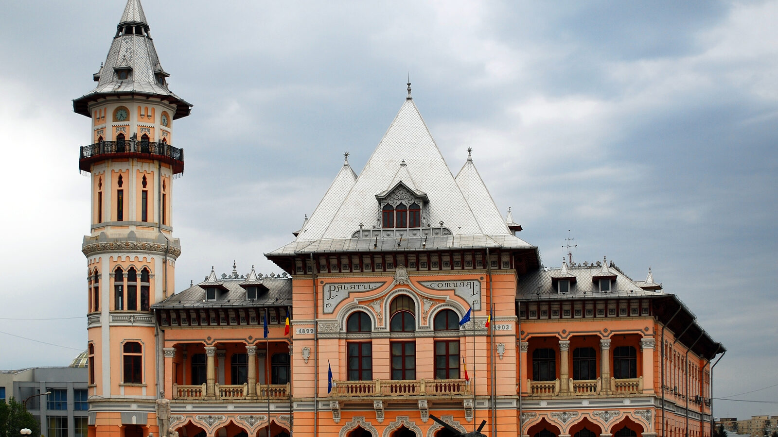 Buzău — fotografie panorama / centru oraș (Buzău, Muntenia)