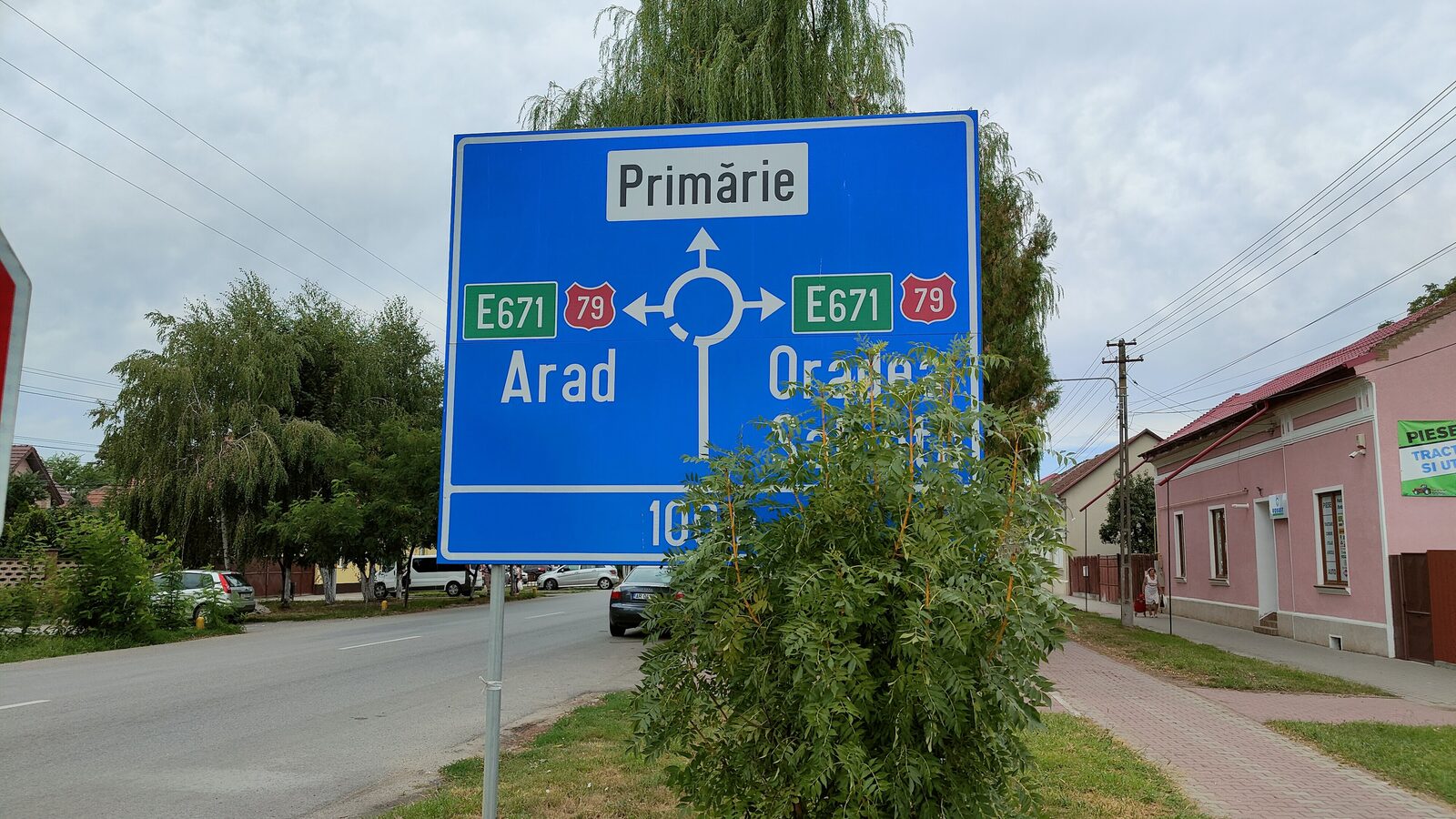 Chișineu-Criș — fotografie panorama / centru oraș (Arad, Crișana)