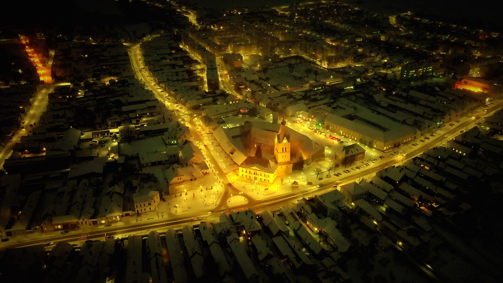 Codlea — fotografie panorama / centru oraș (Brașov, Transilvania)