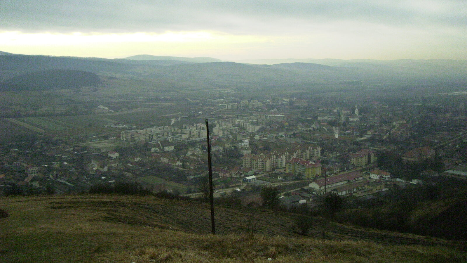 Cristuru Secuiesc — fotografie panorama / centru oraș (Harghita, Transilvania)