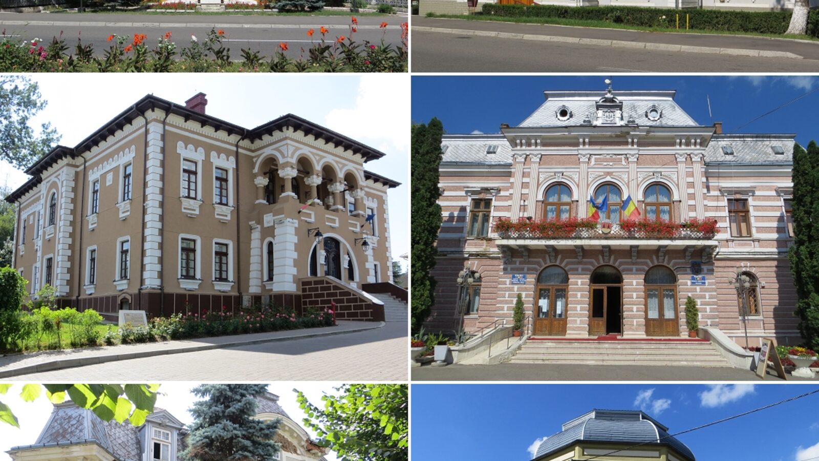 Fălticeni — fotografie panorama / centru oraș (Suceava, Moldova)