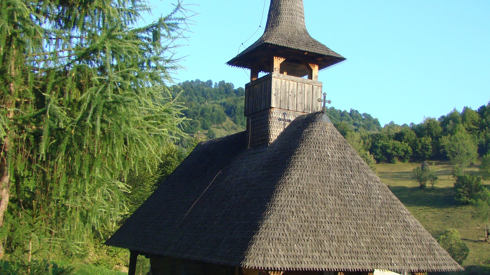 Sângeorz-Băi — fotografie panorama / centru oraș (Bistrița-Năsăud, Transilvania)
