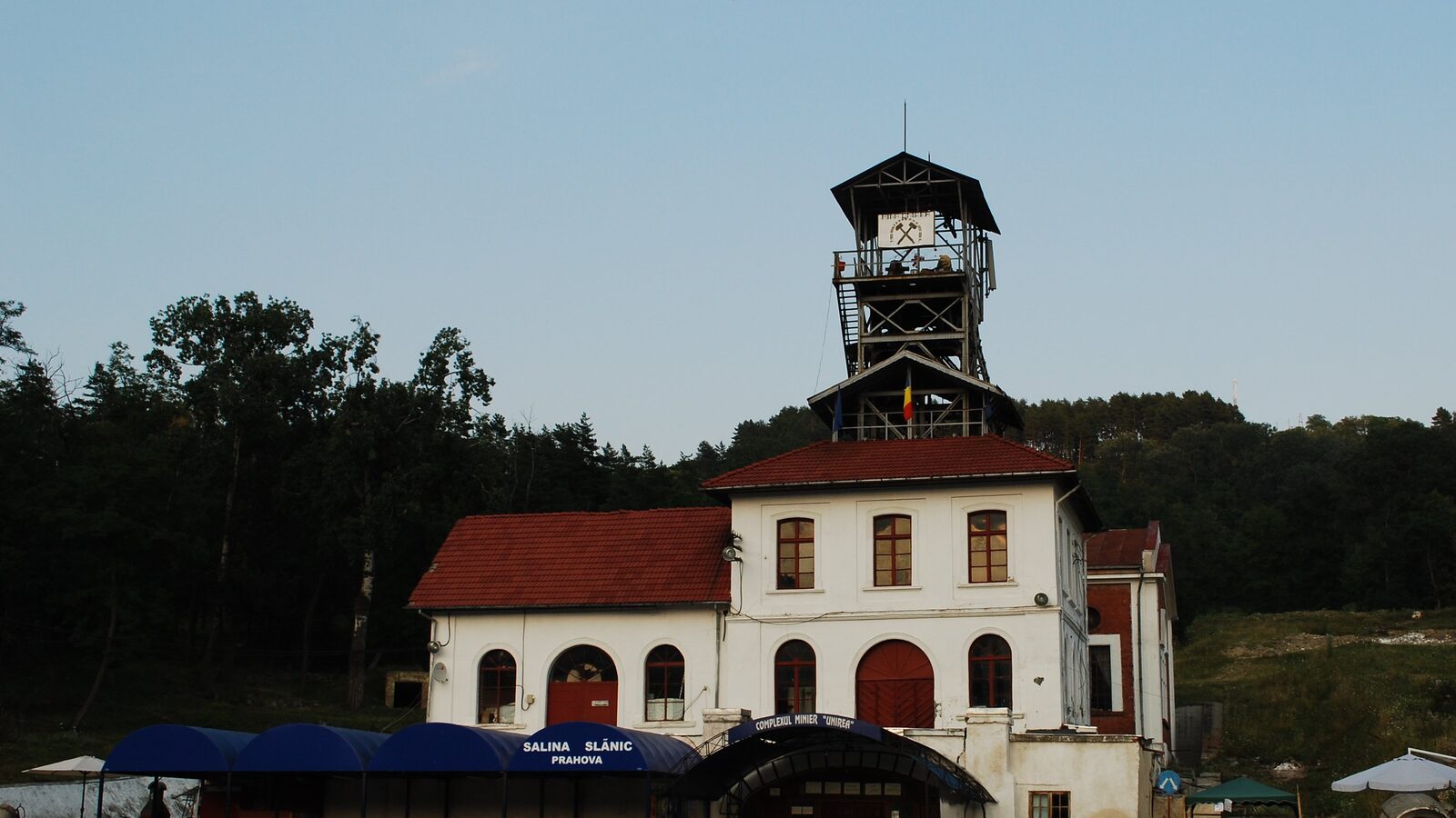 Slănic — fotografie panorama / centru oraș (Prahova, Muntenia)