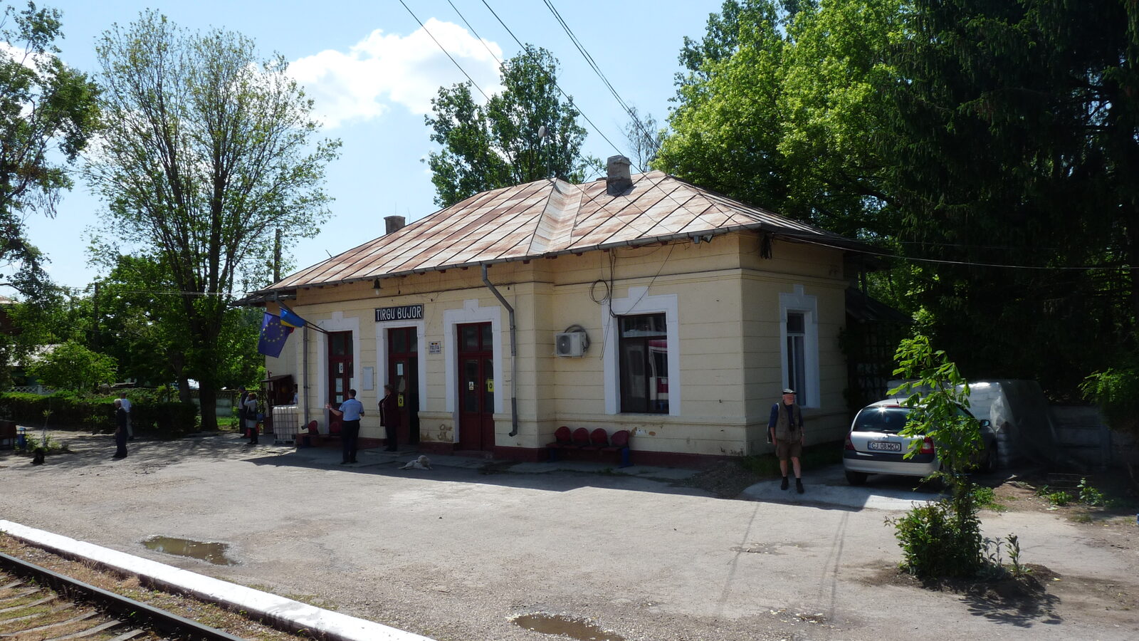 Târgu Bujor — fotografie panorama / centru oraș (Galați, Moldova)