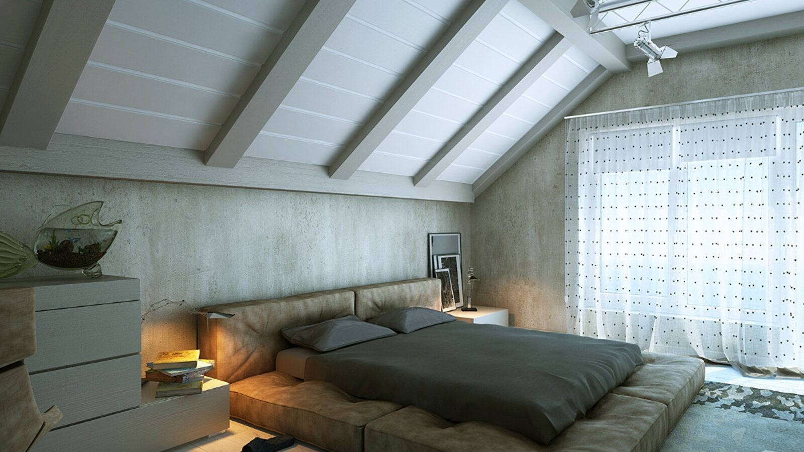 Mansardă la cheie amenajată — spațiu locuibil cu ferestre Velux și finisaje complete